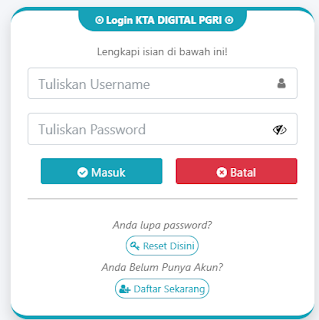 Register PGRI Labuhan Batu - Persatuan Guru Republik Indonesia Cabang Labuhan Batu